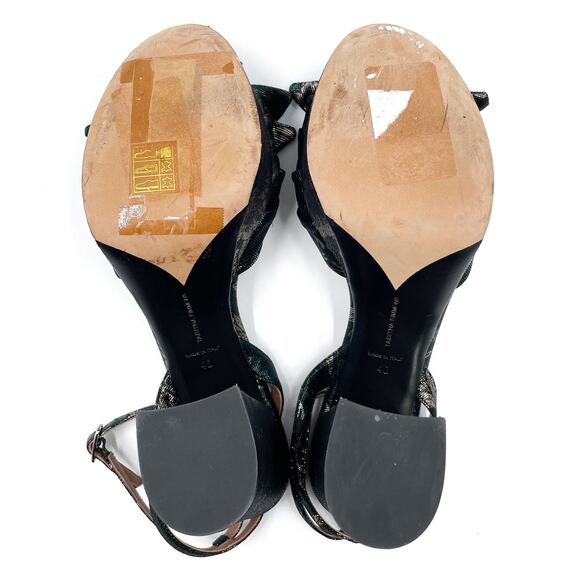 Tabitha‎ Simmons x Johanna Ortiz Jodie Heel Leaf Sandals Green Bow Sz 40 / 10 - Picture 10 of 11